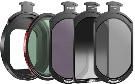 Freewell Pro Hybrid Magnetic Filter 1 to 10 Stop Variable ND/CPL with ND32, Soft Gradient 1.2, Black Glow Mist Compatible with Freewell iPhone Case & Cage