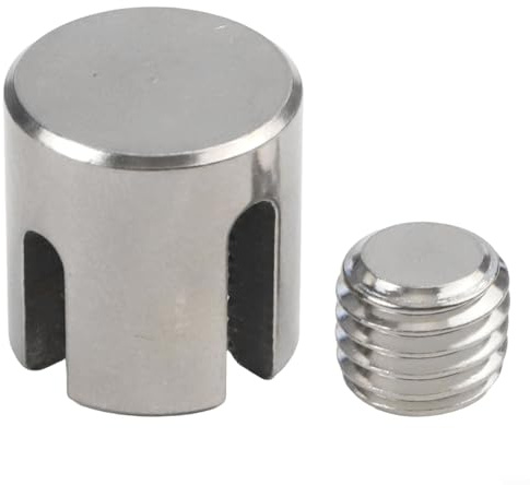 Abrazadera de cuerda de clip cruzado de acero inoxidable agarre seguro para cuerdas de alambre de 2 mm a 8 mm para instalaciones de pared (M12 x 4)