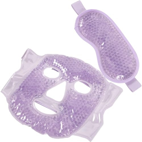ROMISBABA Maschera Occhi per Alleviare la Fatica Oculare Impacco Freddo e Caldo in Gel Colore Casuale Design a Palla, Materiale Pvc e Tessuto Morbido Durante Sonno