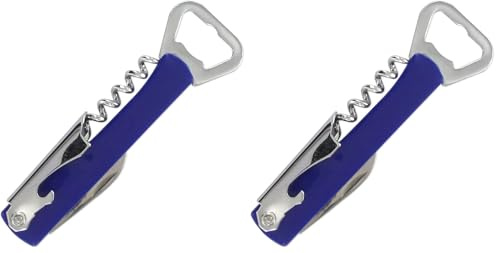 Fackelmann Waiter's Corkscrew with Cutter and Knife, Steel (Pack of 2)