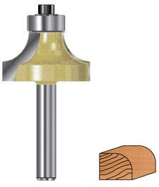 Projahn Fraise à arrondir avec roulement à billes D 25,4 mm, L 45,4 mm, L2 13,5 mm VE : 1
