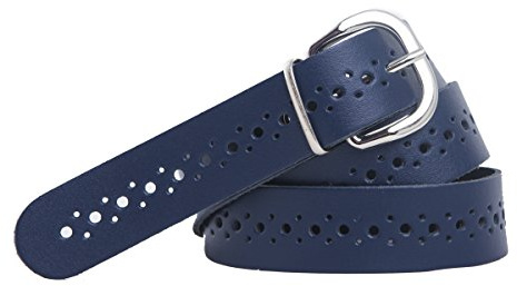 shenky Ledergürtel gelocht | 3cm Breite | Gürtel mit Gürtelschnalle | Herrengürtel | Echtleder