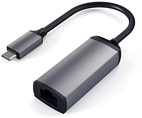SATECHI Adattatore Ethernet Gigabit USB C in Alluminio, Compatto e Veloce, Connessione RJ-45 10/100/1000 Mbps, Plug & Play per MacBook Air & Pro, iPad, Chromebook, ThinkPad, Windows e altro – Argento