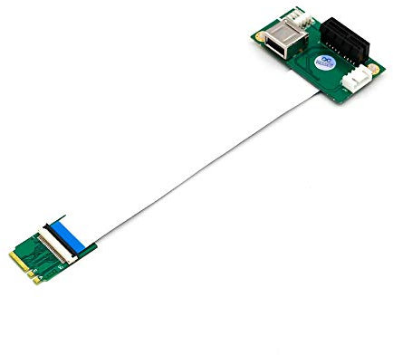 NGFF (M.2) Chiave A/E a PCI-E Express X1+USB Riser Card con cavo FPC ad alta velocità