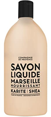 Compagnie de Provence Savon de Marseille Nourishing Liquid Soap, Karite (Shea Butter), 33.8 Fl Oz Refill