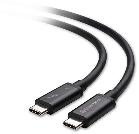 Cable Matters [Intel Zertifiziertes] 40G Thunderbolt 3 Kabel 0,8m (USB C Thunderbolt Kabel) mit 100W Aufladen, 8K@30Hz / 4K@120Hz - in Schwarz