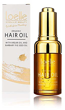 Loelle ‒ Olio di Semi di Fico d'India per Capelli Morbidi, Sani e Lucenti ‒ Olio per Capelli al Delicato Profumo di Fiori di Tiaré ‒ Rimedio Biologico e Naturale (40ml)