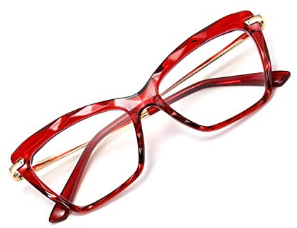 FEISEDY Vintage Katzenaugen Lesebrille Blaulichtfilter Brille Damen B2596 | Anti-Blaulicht Leser Brille, Retro Cateye Computerbrille