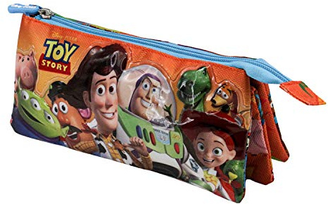Toy Story Toys-Estuche Portatodo Triple, Naranja, 23.5 x 10 cm