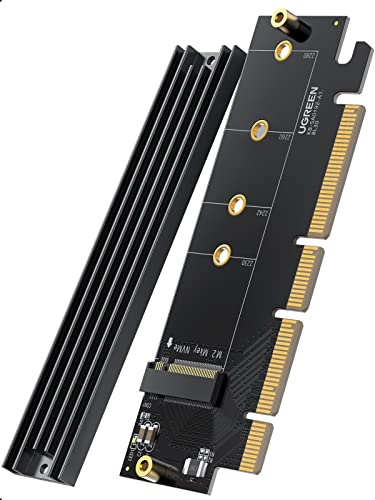 UGREEN M.2 NVMe SSD für PCIE x4 x8 x16 PCIE 4.0 64Gbps Adapter Key M Key B, 4 mögliche Größen: 2280, 2260, 2242, 2230, 2 TB Kapazität