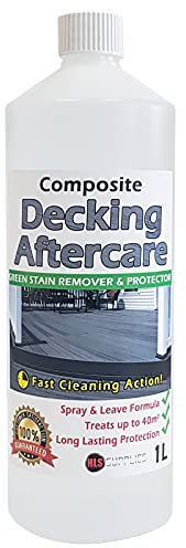 HLS Supplies 1L Composite Plastic Decking Aftercare - Deck Algae and Mould Remover - Green Stain Remover