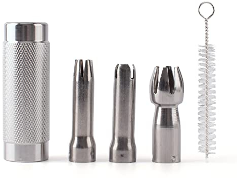Pack of 5 Whipped Cream Dispenser Parts, Replacement Kit for Cream Whippers, Stainless Steel