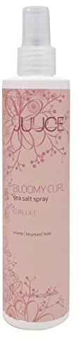 JUUCE Bloomy Curl Sea Salt Spray, 250 ml - Für Curly Girl Methode - Meersalzspray für mehr Volumen und Textur - Ergebnis; Textur, Fülle und anhaltenden Halt