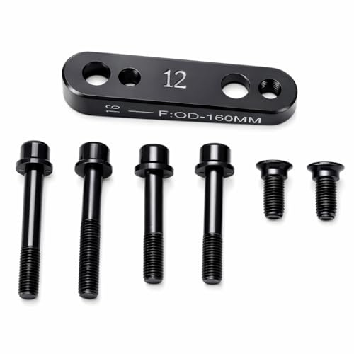 Alomejor Mountainbike Disc Brake Mount Adapter Ultralight Flat Disc Brake Caliper Mount Adapter für Rennrad Radfahren Geschenk