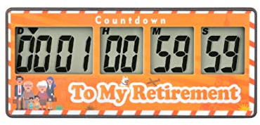 YOOREAL Digitaler Küchentimer, Ruhestands-Countdown-Timer 9999 Tage | Magnetdesign, lauter Alarm, verfolgt Hochzeit, Urlaub, Arbeiten, Kochen, Babygeburt (Yellow)
