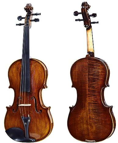 Geige Hochwertige 4/4-Violine Aus Massivem Fichtenholz Mit Quadratischem Kasten
