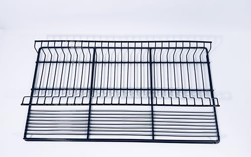 MADA Escurre Platos y Vasos KAVA, con Medida 61,2cm Largo x 33cm anchox 5cm Alto. Útil Organizador de vajillas para Interior de armarios de Cocina. Fabricado en España. (Negro)