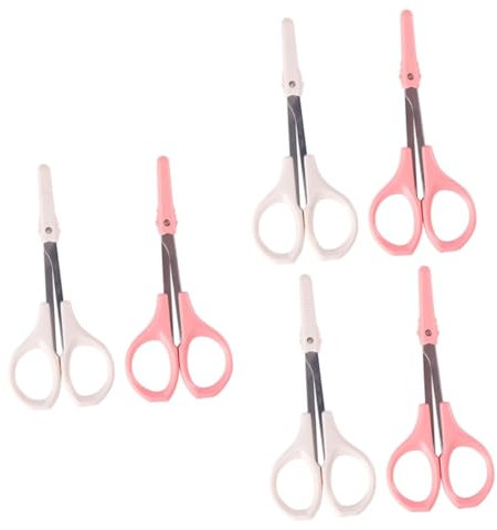 FOMIYES 6stücke Beauty Hochpräzise Augenbrauen Und Wimpernscheren Mit Abgerundeter Spitze Für Präzises Trimmen Für Täglichen Gebrauch