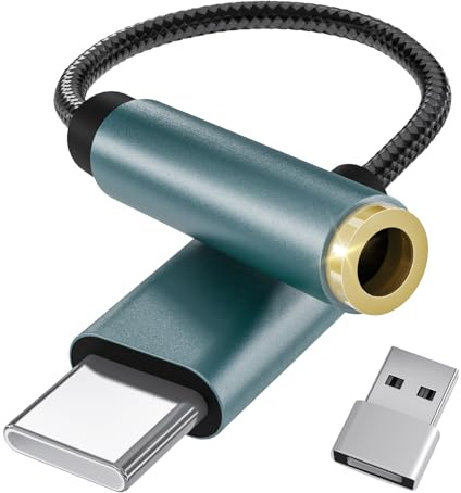 LKKLUYIC USB-C Audio Adapter, High-Resolution 32-bit/384kHz Lossless HiFi Music, CX31993 Chip, Wide Compatibility with Type C Smartphones, Headphone Adapters