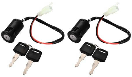GOOFIT 2pcs Interruttore chiave di accensione a 2 fili Sostituzione per 50cc 70cc 90cc 110cc 125cc 150cc 200cc 250cc Electrical Scooter Go Kart ATV 4 Wheeler Quad