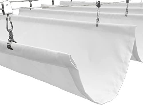 Copertura per pergola, impermeabile, retrattile, kit di sostituzione per tettoia per patio, per esterni, con filo ondulato, vela, ponte, veranda, cortile, impermeabile, 2 x 4,2 m