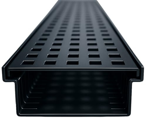 Brandsseller Entwässerungsrinnen PRO Style 4 Meter x 15cm Kantfuchs24 Magnelis Stahl Terrassenrinne Ablauf langlebig korrosionsgeschützt wartungsarm ideal für Fassaden Terrassen RAL-7016 Anthrazit