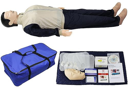 Mannequins de RCR Mannequin de formation aux premiers secours en RCR Modèle de simulation de réanimation cardio-pulmonaire Kit de formation professionnelle Simulateur factice de RCR pour la formation