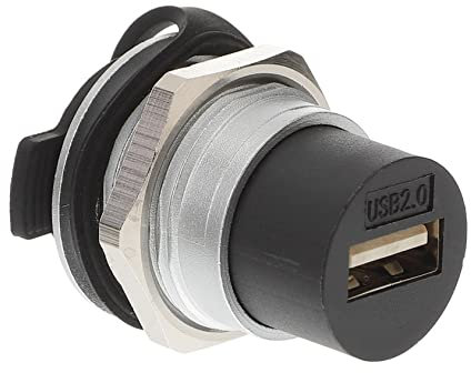 jojofuny USB Schottverbinder 2.0 Unterputz USB Passthrough Panelmontage Mit Abdeckung Für Desktop Laptop Erweiterung