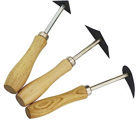 AKOOSY 3Stücke Teiliges Töpferwerkzeug Hochwertigem Stahl für Tonbearbeitung Ergonomische Fettling Werkzeuge für DIY Tonmodelle und Skulpturen für Anfänger und Fortgeschrittene