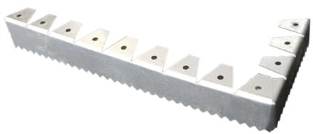 Serafin Arion Schneckenzaun für Hochbeete | Schutz vor Schnecken | Schneckenabwehr Metall | Schneckenschutz giftfrei | Schnecken Hochbeet | Der Zaun mit den Zacken