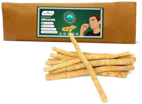 Spazzolino da masticare tradizionale naturale Miswak (sewak) Peelu per denti più bianchi (7)