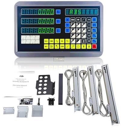 CFWWSAQ Linear Scale DRO 3 Axis Digital Readout Display Linear Scale Encoder System GCS900-3D For Lathe Milling Machine Measuring Tools