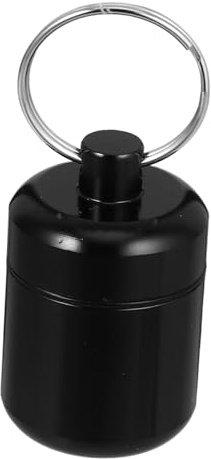 Gatuida Portable Aluminum Alloy Earplug Carrying Case Keychain, Small Waterproof Earbud Organizer Box for Travel and Noise Reduction, Metal Earplug Storage Holder
