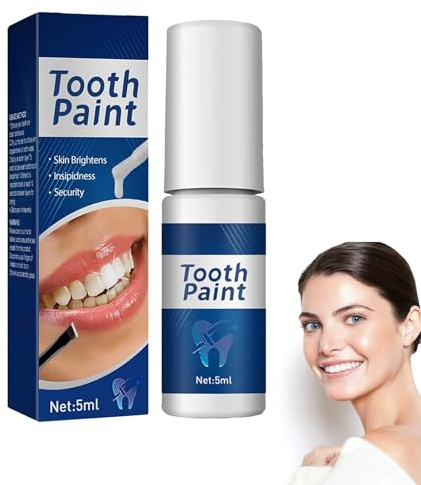 Instant Whitening Dental Lacquer,Teeth Whitening Paint for Stain & Tartar Remover, Tooth Paint Polisher with Fresh Breath, Tooth Polish Uptight White,Teeth Stain Remover,Teeth Whiteners