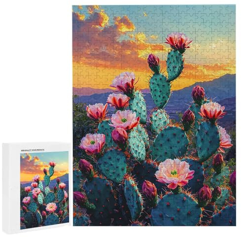Puzzle Adulte - Puzzle 3000 pièces - Cactus - Adultes et Enfants dès 14 Ans - Puzzles de qualité supérieure - Puzzles pour Adultes Jeu éducatif Challenge Toy Cadeaux 3000 pièces n-859