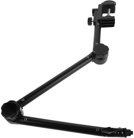 Healifty Supporto per Microfono da Tavolo con Braccio Regolabile e Rotazione 360° Asta Flessibile Antiurto per Studio e Streaming Clip per Microfoni a Condensatore e Palmari