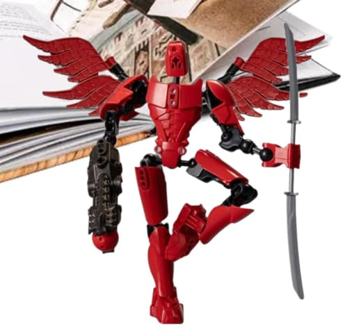 Generiska actionfigurer med flera leder, rörliga robotar i flera leder – | färgglada flexibla robotleksaker – spelfigurer och lekset robusta actionfigurer för barn