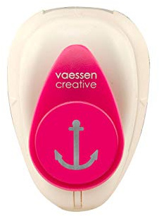Vaessen Creative Perforadora de Papel, Ancla, Talla S, Para Proyectos DIY, Scrapbooking, Creación de Tarjetas y Más