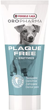 VERSELE-LAGA - Oropharma Plaque Free Dental Kit - Dentifrice et Brosse à Dents Pour Chien - Contre la Plaque Dentaire - 100g