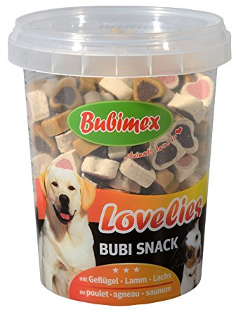 Bubimex Bubi-Snack Lovelies Hundeleckerlies i. Eimer, Geflügel, Lamm, Lachs
