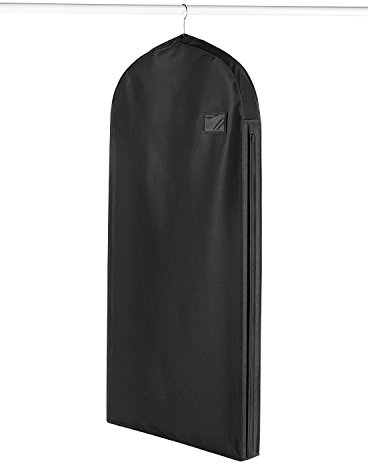 Whitmor Deluxe Zippered Dress Bag, Black