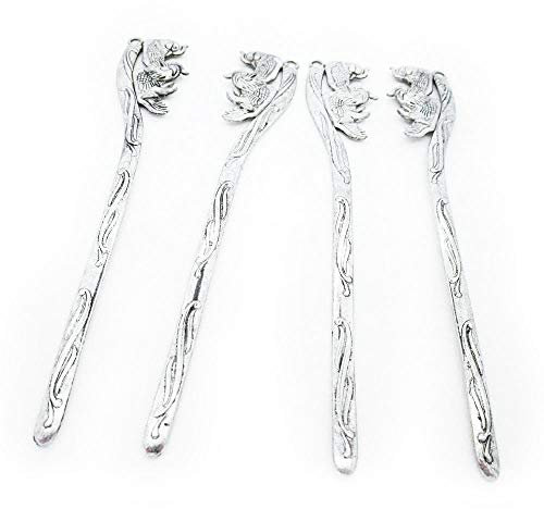 H9ML0B Anstecknadel, antikes Silber, 10 Stück