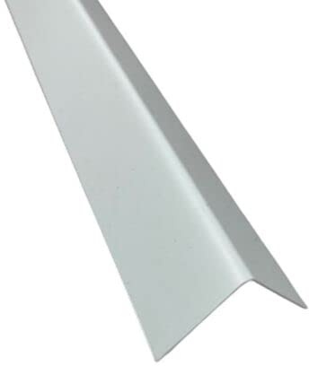 Winkelblech 2 m lang Zuschnitt 15 cm (Alu Weiß RAL 9010, Kantung 100/50mm)