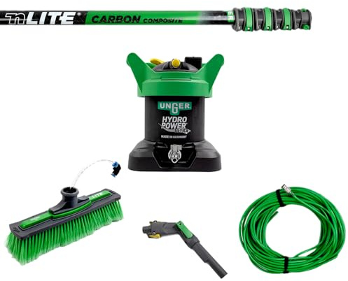 Unger HydroPower Ultra - Einsteiger Set Carbon (mit nLite-Stange und HydroPower Ultra Filter, Reinigungsgerät) DINK1