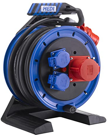 Hedi. Enrollacables GENERACIÓN 7 COMPANION trifásico con cable de goma de neopreno 20 m. x 5G2,5 (IP44)