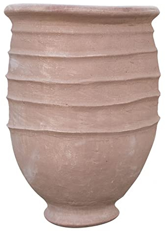 Biscottini Vasi terracotta grandi da esterno 55x77x55 cm | Vasi per piante grandi artigianali | Vaso terracotta grande del Sahara