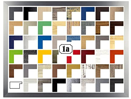 Montana Deluxe Bilderrahmen Posterrahmen 70x100 cm Puzzlerahmen Alu Gebürstet Dekor Farbgruppe A Klares Kunstglas