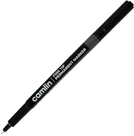 Back2School Permanent Marker Pens, BLACK, Fine Tip, Pack of 1, CD-DVD Marker Pens, UV Resistant Ink, Writes Most Surfaces, Waterproof Ink, ZOFAX Black Ball Pen