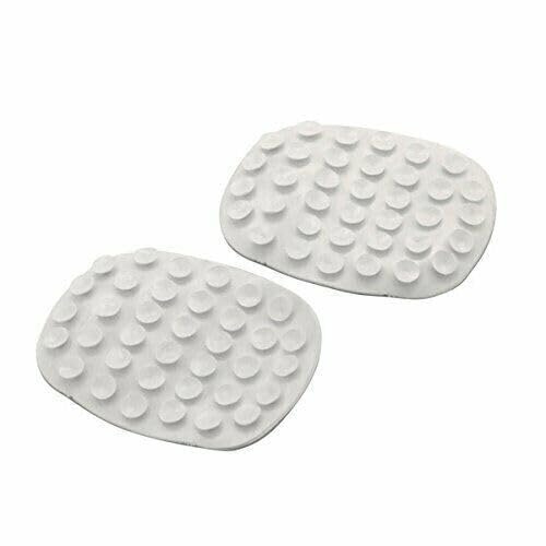 Anti Slip Pack of 2 White Rubber Suction Grip Soap Holder for Kitchen Bathroom Shower