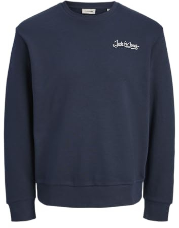 JACK & JONES Crew Neck Jjyuki Back Sweat à col Rond BF, Sky Captain, XXL Homme